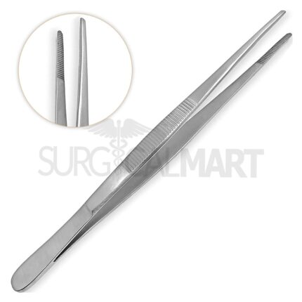 Thumb Dressing Forceps Straight 20″ Extra Long Tweezer | VS3157 – Veltra Surgical